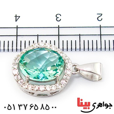 گردنبند سوارسکی عالی زنانه طرح توپاز _کد:9326