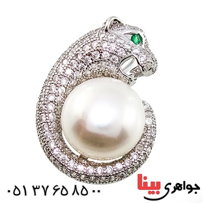 گردنبند مروارید درجه یک زنانه رادیوم لوکس مدل جگوار _کد:9338