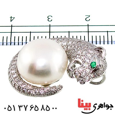 گردنبند مروارید درجه یک زنانه رادیوم لوکس مدل جگوار _کد:9338