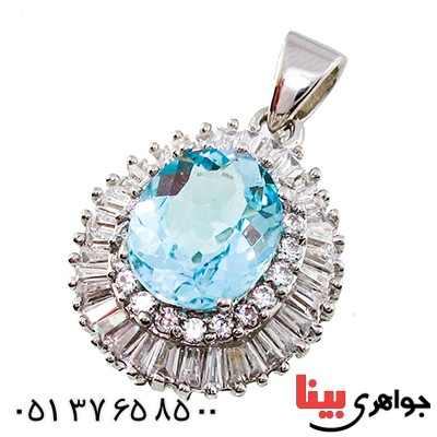 گردنبند توپاز زنانه رادیوم لوکس _کد:9339