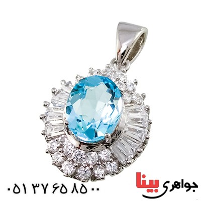 گردنبند توپاز زنانه رادیوم لوکس _کد:9341