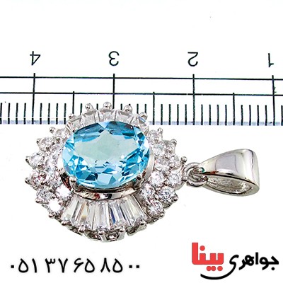 گردنبند توپاز زنانه رادیوم لوکس _کد:9341