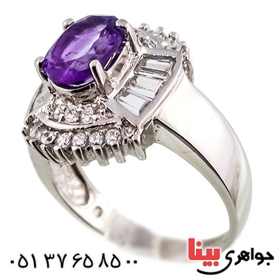 انگشتر آمتیست زنانه رادیوم لوکس مدل نوشین _کد:9354