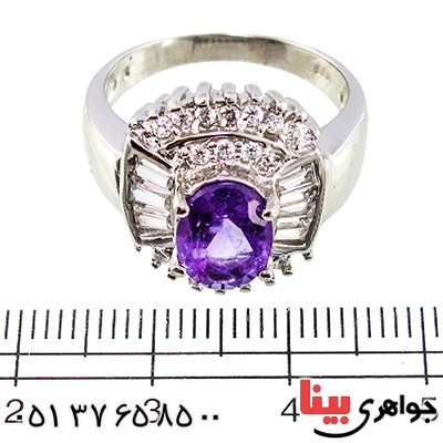 انگشتر آمتیست زنانه رادیوم لوکس مدل نوشین _کد:9354