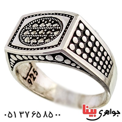 انگشتر حدید مردانه میکروستینگ _کد:9382
