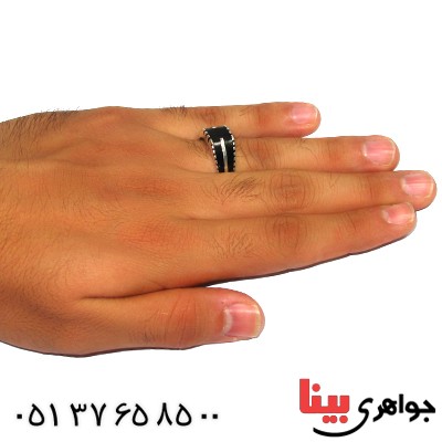 انگشتر نقره مردانه مدل کلاسیک _کد:9386