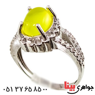 انگشتر عقیق شرف الشمس زنانه مدل دلاسا _کد:9390
