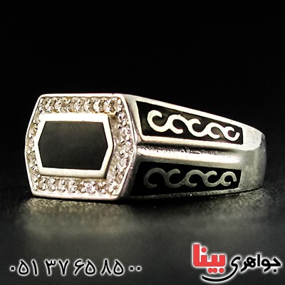 انگشتر میناکاری مردانه مدرن _کد:9391