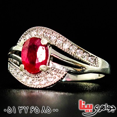 انگشتر یاقوت سرخ زنانه مدل فرناز _کد:9405