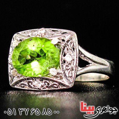 انگشتر زبرجد زنانه مدل پریا _کد:9413