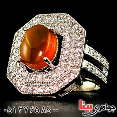 انگشتر عقیق یمنی زنانه مدل کسرا _کد:9417