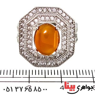 انگشتر عقیق یمنی زنانه مدل کسرا _کد:9417