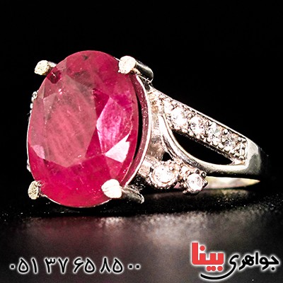 انگشتر یاقوت سرخ درشت زنانه مدل المیرا _کد:9420