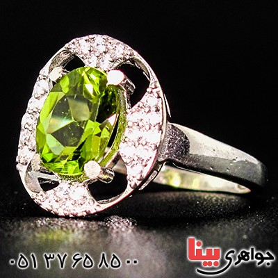 انگشتر زبرجد زنانه مدل شهلا _کد:9421