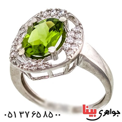 انگشتر زبرجد زنانه مدل شهلا _کد:9421