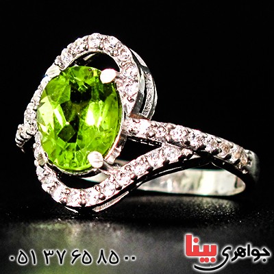 انگشتر زبرجد زنانه مدل صبا _کد:9423