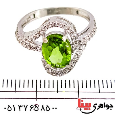 انگشتر زبرجد زنانه مدل صبا _کد:9423