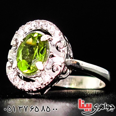 انگشتر زبرجد زنانه مدل آیلا _کد:9428
