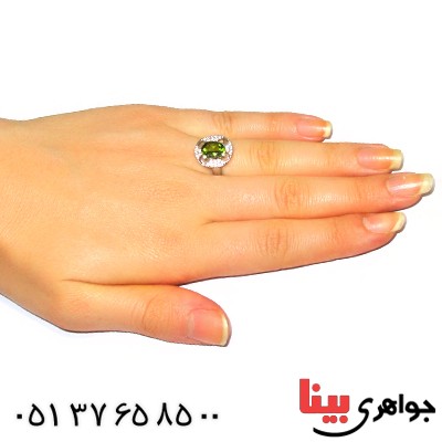 انگشتر زبرجد زنانه مدل آیلا _کد:9428