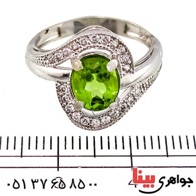 انگشتر زبرجد زنانه مدل نوشا _کد:9430