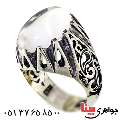 انگشتر در نجف مردانه درشت اسلیمی دور اشکی _کد:9438