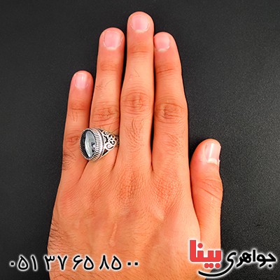 انگشتر حدید صینی درجه یک درشت با دعای هفت جلاله مردانه _کد:9439