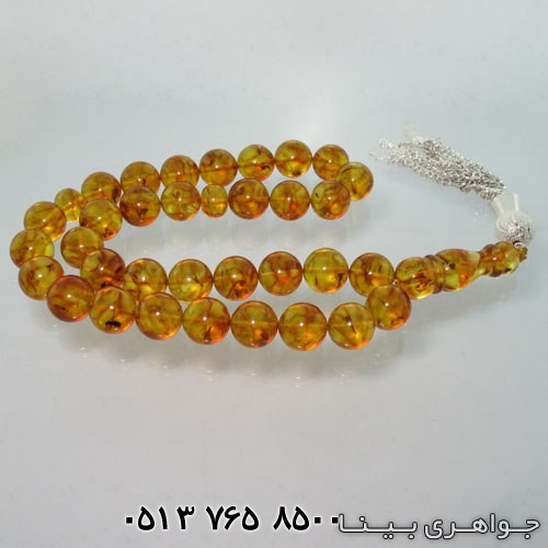تسبیح کهربا حشره ای