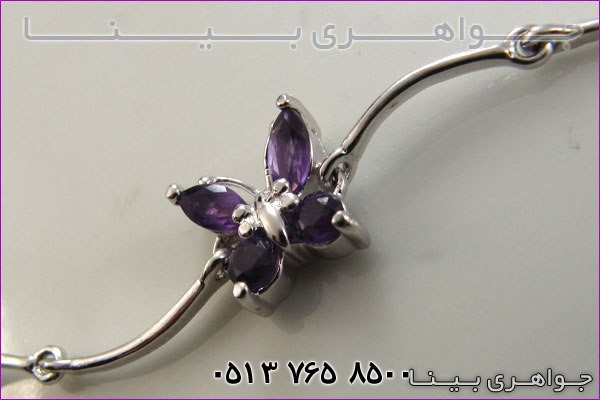دستبند آمتیست پروانه