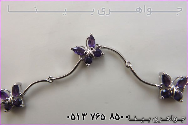 دستبند آمتیست پروانه