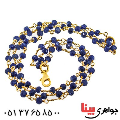 دستبند یاقوت کبود زنانه مدل دلاسا _کد:9474