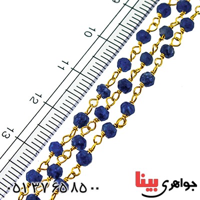 دستبند یاقوت کبود زنانه مدل دلاسا _کد:9474