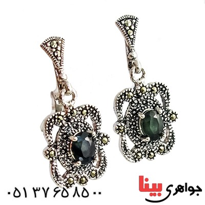 سرویس یاقوت کبود زنانه  مارکازیت درجه یک تایلندی مدل رویا _کد:9477