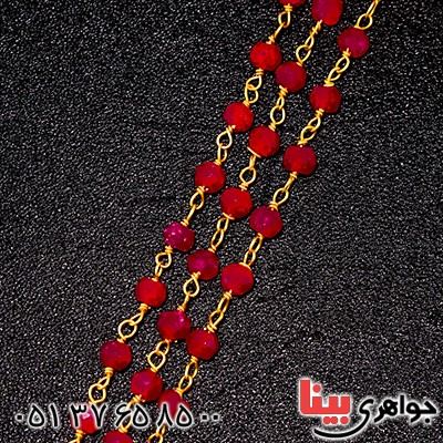 دستبند یاقوت سرخ زنانه مدل پریا _کد:9479