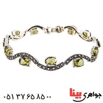 دستبند زبرجد زنانه مارکازیت هانگ مدل نگار _کد:9483