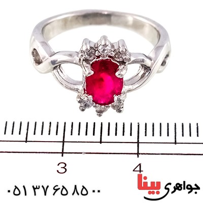انگشتر یاقوت سرخ عالی زنانه رادیوم لوکس مدل لیدا _کد:9490