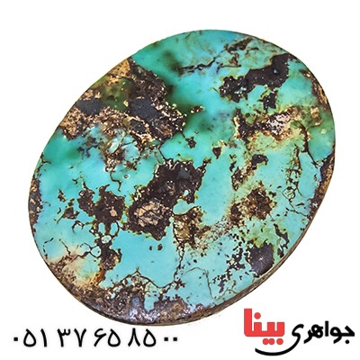 نگین انگشتر فیروزه نیشابوری شجری مناسب سنگ درمانی _کد:9516