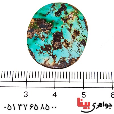 نگین انگشتر فیروزه نیشابوری شجری مناسب سنگ درمانی _کد:9516