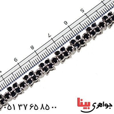 دستبند یاقوت کبود زنانه باشکوه مدل افسون _کد:1330