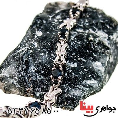 دستبند یاقوت کبود زنانه باشکوه مدل فرحناز _کد:9520