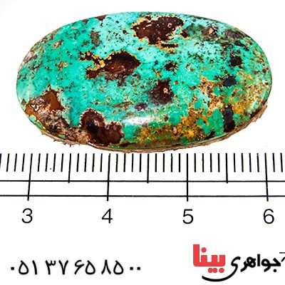 نگین انگشتر فیروزه نیشابوری شجری مناسب سنگ درمانی _کد:9521