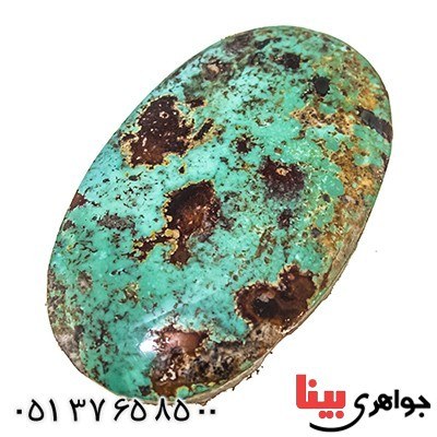 نگین انگشتر فیروزه نیشابوری شجری مناسب سنگ درمانی _کد:9521