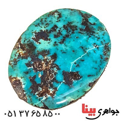 نگین انگشتر فیروزه نیشابوری شجری مناسب سنگ درمانی _کد:9523