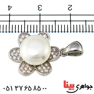 گردنبند مروارید مرغوب زنانه مدل شکوفه _کد:9542