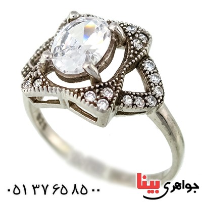 انگشتر کوارتز زنانه مدل رخشان _کد:9549