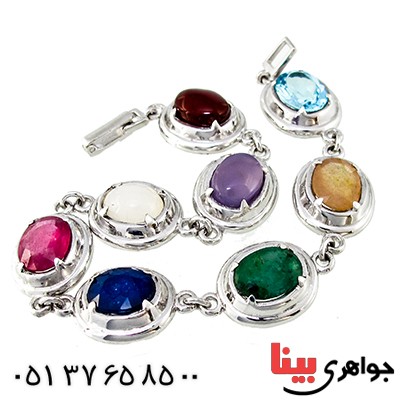 دستبند چند جواهر درجه یک زنانه درشت رادیوم لوکس نفیس _کد:1342