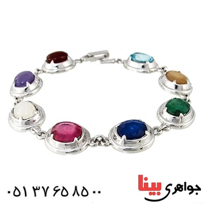 دستبند چند جواهر درجه یک زنانه درشت رادیوم لوکس نفیس _کد:1342