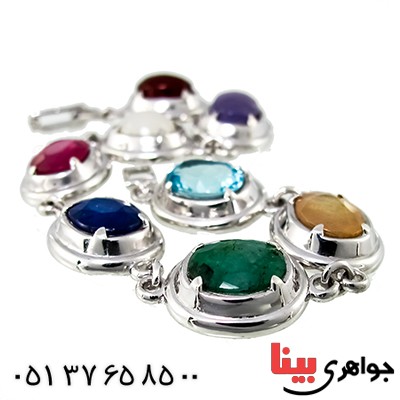 دستبند چند جواهر درجه یک زنانه درشت رادیوم لوکس نفیس _کد:1342