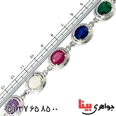 دستبند چند جواهر درجه یک زنانه درشت رادیوم لوکس نفیس _کد:1342