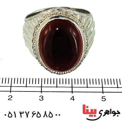 انگشتر عقیق کهنه قدیمی مردانه درشت مدل درویشی فاخر_کد:1343