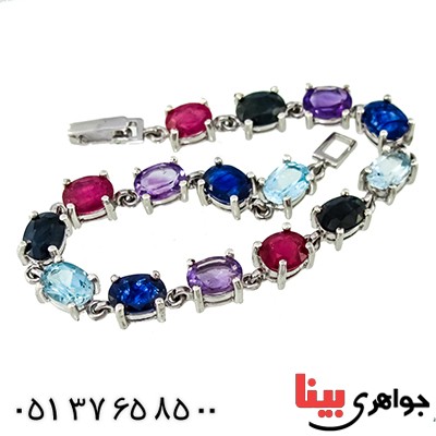 دستبند چند جواهر درجه یک زنانه رادیوم لوکس شکیل _کد:1344